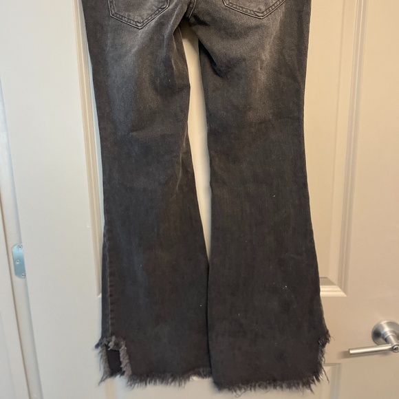 Free people black distressed frayed jeans - Picture 4 of 4